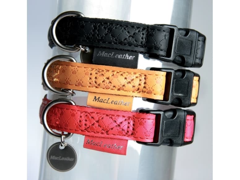 Zolux Adjustable Collar Mac Leather 15 mm - red