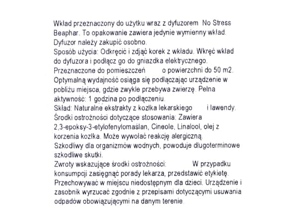Beaphar No Stress, Hund, 1 stykker, Valerian root extract, Boks