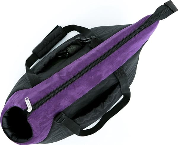 Hobbydog R2 veske svart med lilla skjerf (Nubuck)