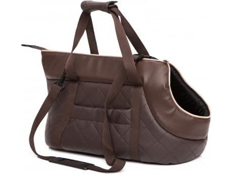 HOBBYDOG R2 BAG WITH ECO LEATHER BROWN