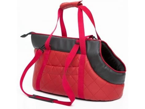 HOBBYDOG R2 BAG WITH RED ECO LEATHER