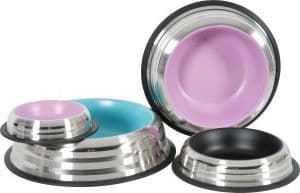 Zolux Merenda stainless steel anti-slip bowl - 1.85 l blue
