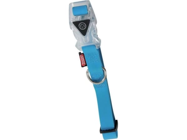 Zolux ZOLUX Adjustable silicone collar. 25 mm blue col