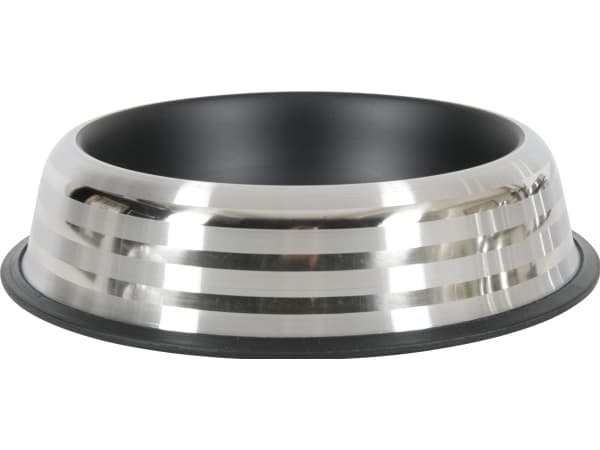 Zolux Merenda inox anti-slip bowl - 1.85 l black