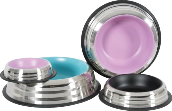Zolux Merenda inox anti-slip bowl - 1.85 l black