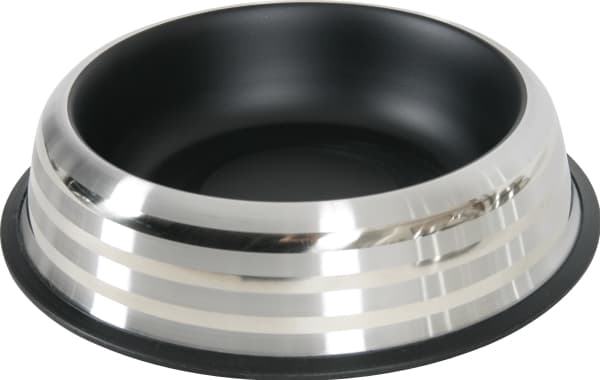 Zolux Merenda inox anti-slip bowl - 1.85 l black