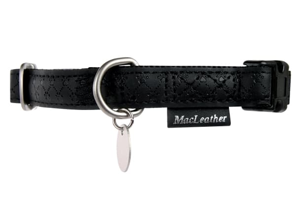 Zolux Adjustable Collar Mac Leather 25 mm - black