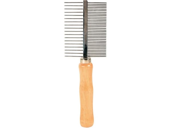 TRIXIE Comb, hundkam, kam, stål, trä, metall, 170 mm