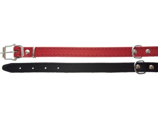 Dino COLLAR 22mm/45cm BLACK av läder