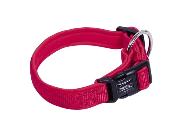 Nobby Classic Preno, Universal, Vanligt halsband, Röd, Neopren, Nylon, Monokromatiskt, L-XL