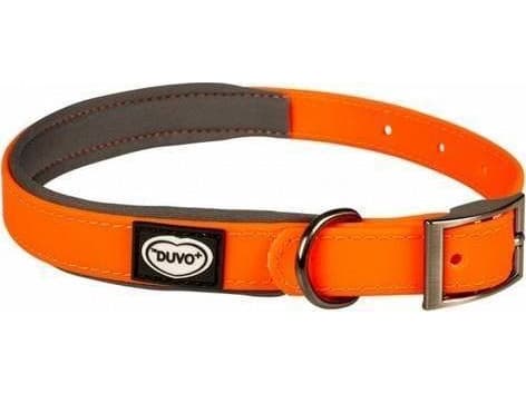 DUVO + DUVO + NEON COLLAR ORANGE PVC. "L" 40-65cm/25mm