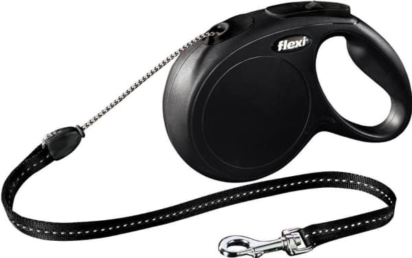 Flexi New Classic Automaattinen automaattinen vaijerihihihna M 8m musta 20kg asti