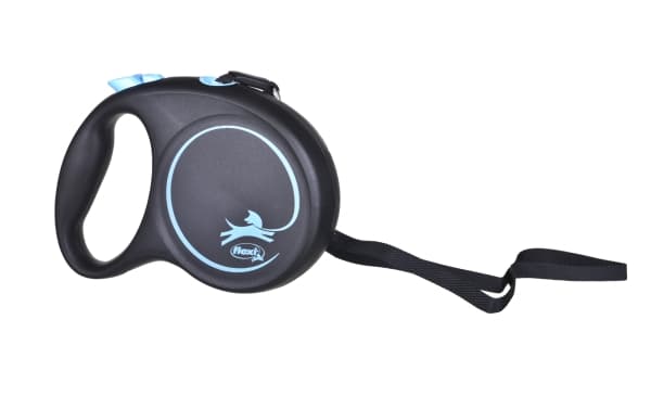 Flexi FLEXI Kelautuva hihna Black Design L, 5 m nauha, sininen väri