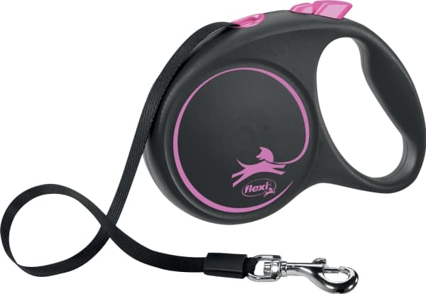 flexi Black Design L bånd 5 m, 50 kg, pink