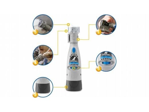 Dremel 7020-PGK, Musta, Sininen, Harmaa, 45°, 18000 RPM, 7000 RPM, 4 kpl, Akku