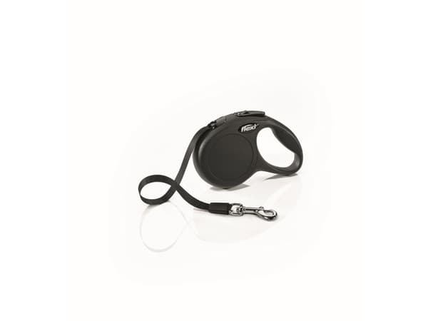 flexi New Classic bånd XS, 3M, 12KG, sort