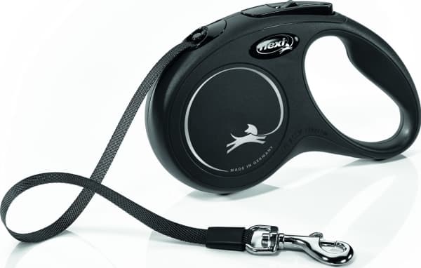 flexi New Classic bånd S, 5M, 15KG, sort