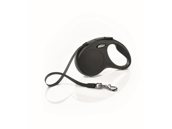 flexi New Classic bånd S, 5M, 15KG, sort