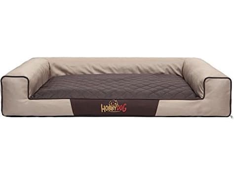 HOBBYDOG L (R1) VICTORIA BEIGE WITH A BROWN MATTRESS