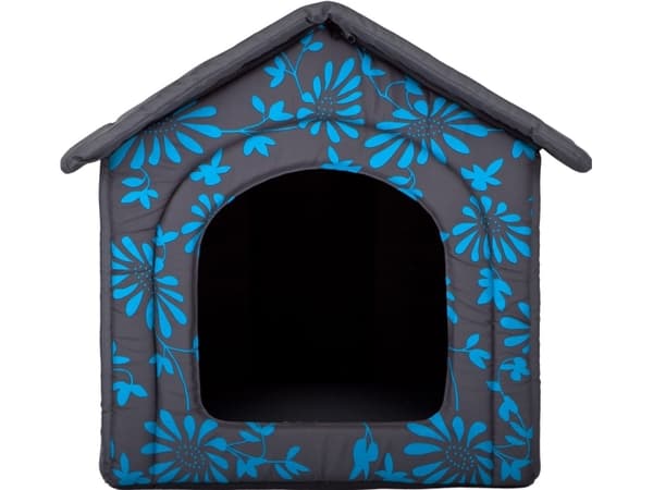 Hobbydog Knopp i blå blommor - R2
