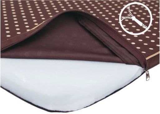 HOBBYDOG Mattress Light - Black with paws XL