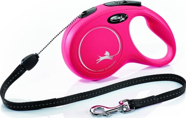flexi New Classic snor S, 8M, 12KG, rød