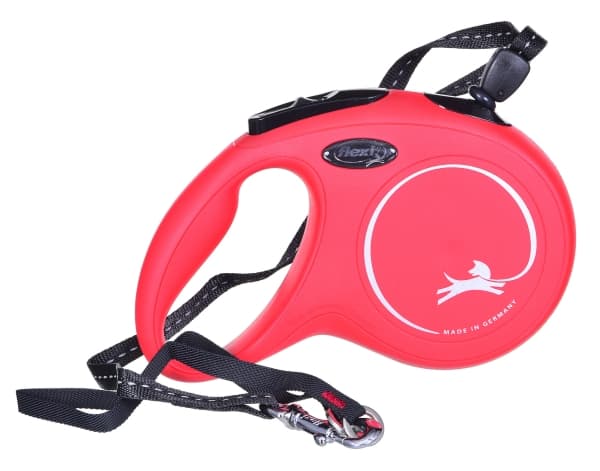 flexi New Classic snor S, 8M, 12KG, rød