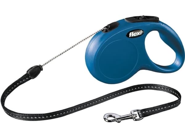 flexi New Classic snor S, 8M, 12KG, blå