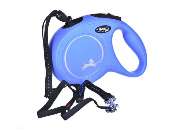 flexi New Classic snor M, 8M, 20KG, blå