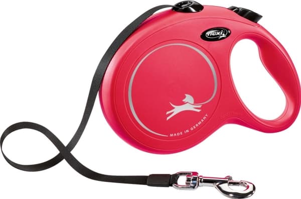 Flexi Automatic leash New Classic tape - 8 m red
