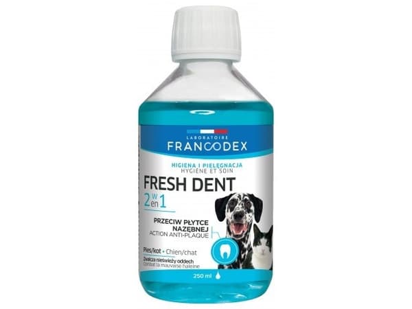 FRANCODEX Fresh dent mundhygiejnevæske - til hunde og katte - 250 ml