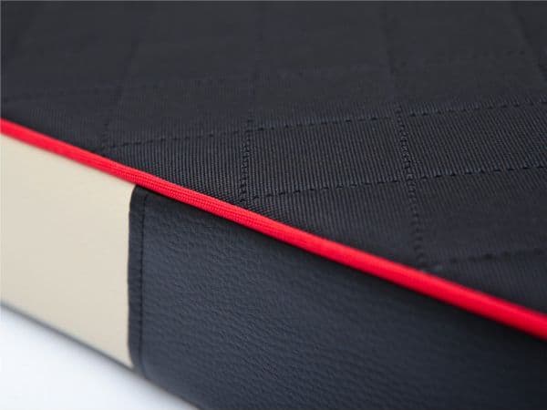 HOBBYDOG MATTRESS PREMIUM BLACK CODE WITH BLACK ECO LEATHER - L