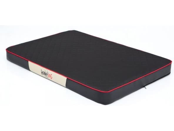 HOBBYDOG MATTRESS PREMIUM BLACK CODE WITH BLACK ECO LEATHER - L