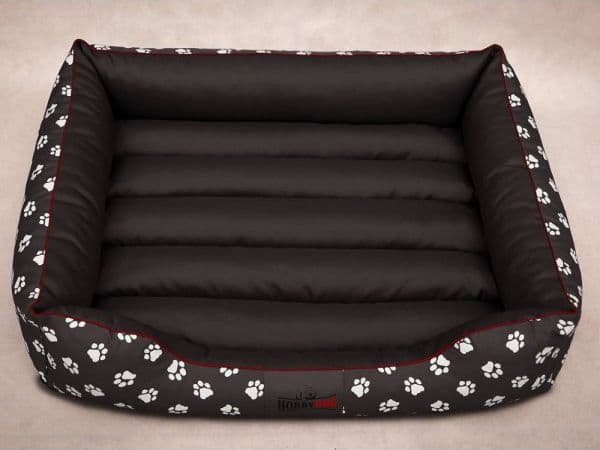 HOBBYDOG Prestige hundeseng - Grå poter L