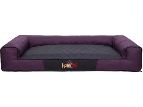 Hobbydog L (R1) Victoria Purple mustalla patjalla varustettuna
