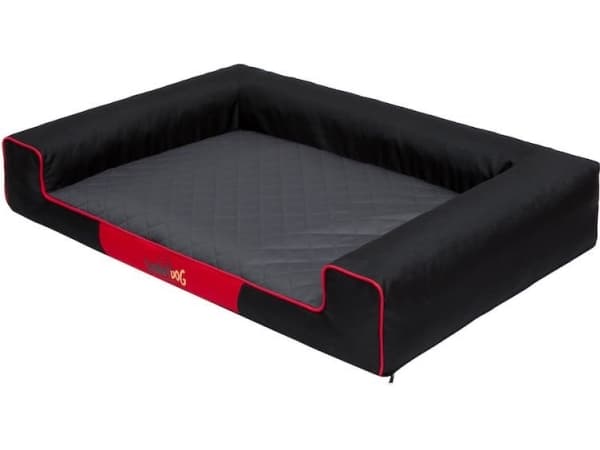 HOBBYDOG L (R1) VICTORIA BLACK WITH GRAPHITE MATTRESS