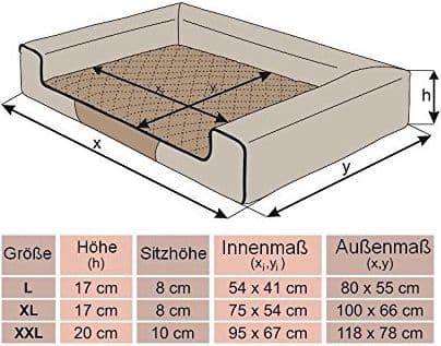 HOBBYDOG L (R1) VICTORIA GRAPHITE WITH BLACK MATTRESS
