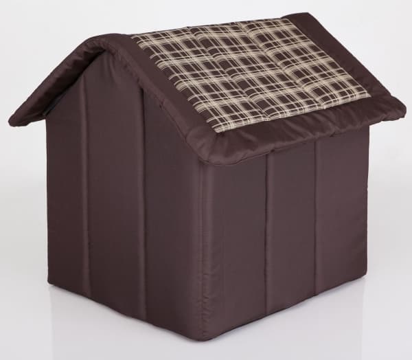 HOBBYDOG Checkered shack - brown R1
