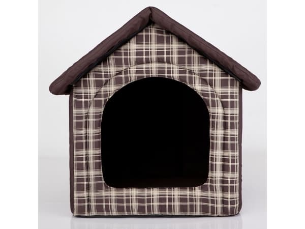HOBBYDOG Checkered shack - brown R1