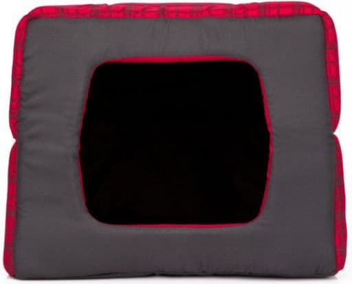 HOBBYDOG Butterfly bed - Red checkered R1