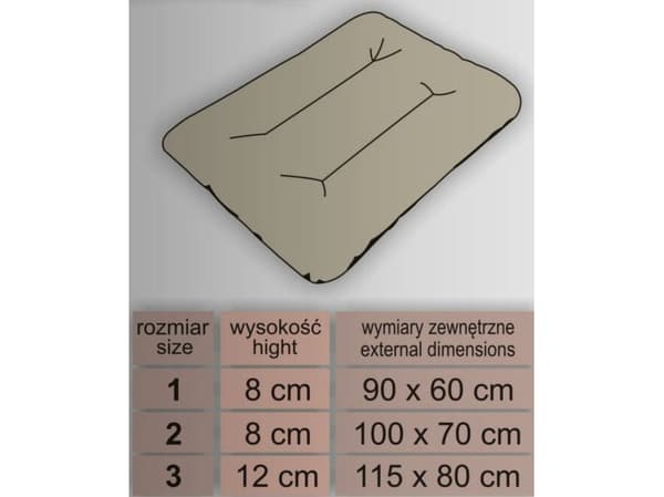 HOBBYDOG Mattress Eco prestige - R1 checkered bronze