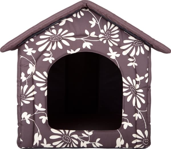 Hobbydog Blommig kennel - brun R2