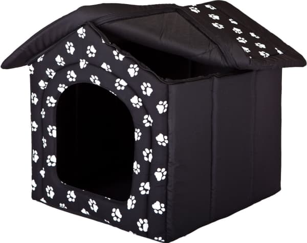 Hobbydog Kennel med tassar - svart R3