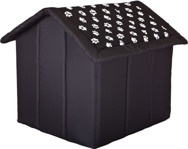 Hobbydog Kennel med tassar - svart R3