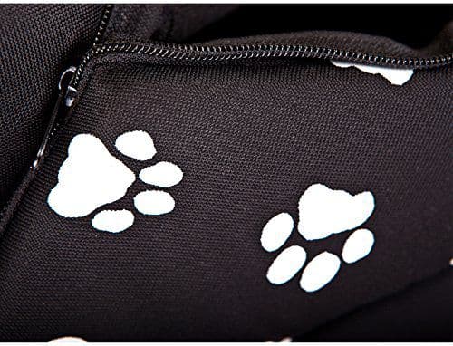 Hobbydog Kennel med tassar - svart R3
