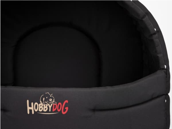 HOBBYDOG Suflera booth - Black with feet R4