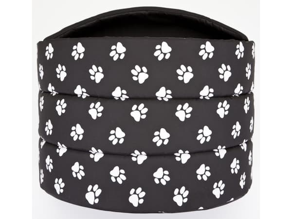 HOBBYDOG Suflera booth - Black with feet R4