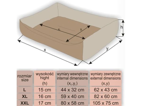 HOBBYDOG Eco bed - Black 60x82 cm