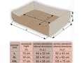 Miniatyrbilde 2 av 5: HOBBYDOG Eco bed - Black 60x82 cm