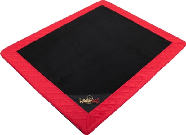 HOBBYDOG Exclusive mat - Black with red edge XL